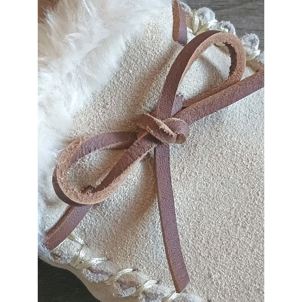 J Crew Lodge Shoes In Metallic Gold Glitter Moccasins Slippers Women Size 10 - Picture 8 of 9